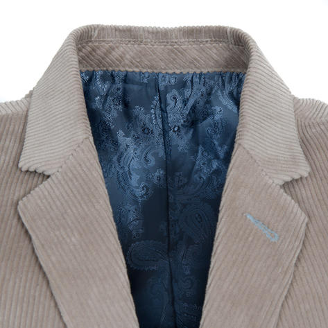 Get Up 3 Button Corduroy Sports Jacket Stone Thumbnail 2