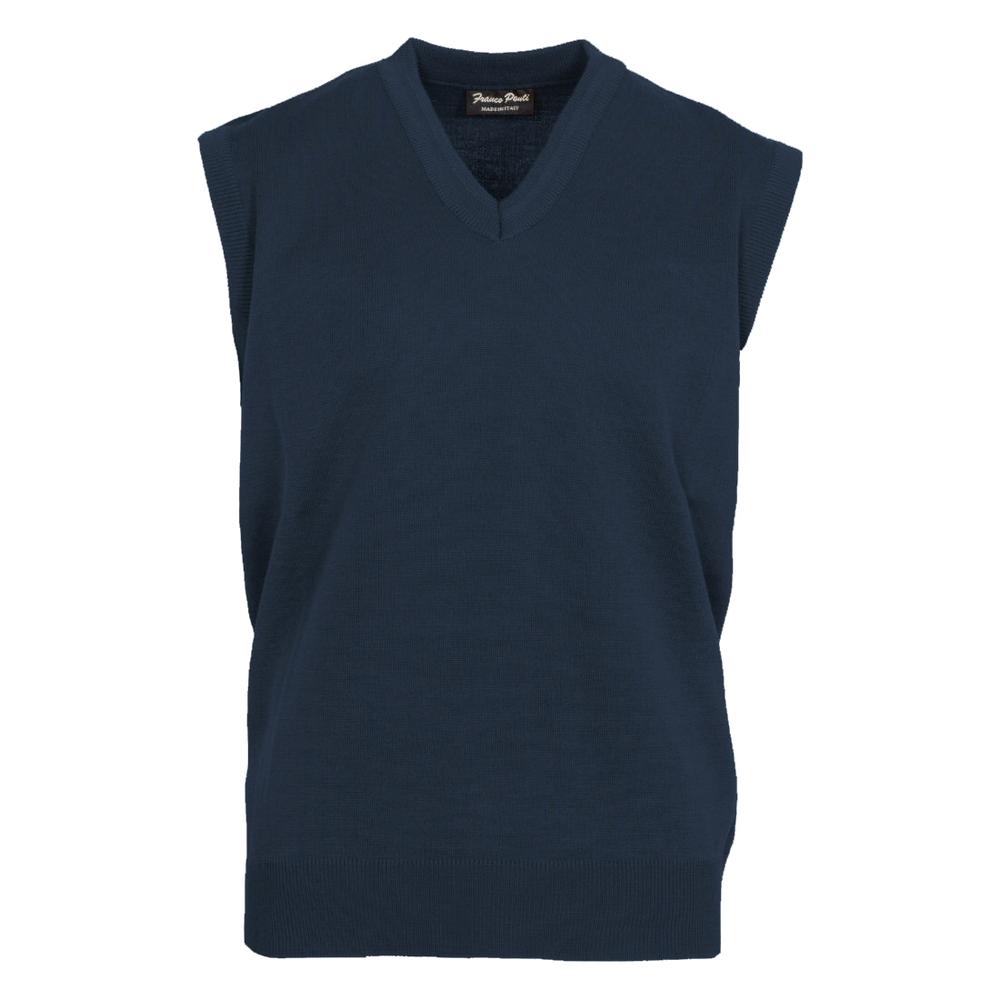 Franco Ponti Made in Italy Merino Wool V-Neck SLIPOVER Airforce