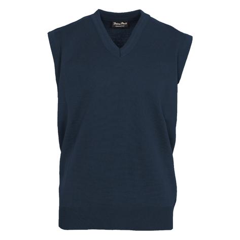 Franco Ponti Made in Italy Merino Wool V-Neck SLIPOVER Airforce Thumbnail 1