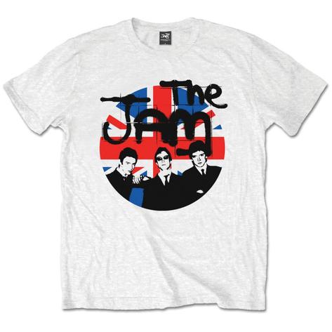 The Jam In the City Flag Spray Logo T Shirt White