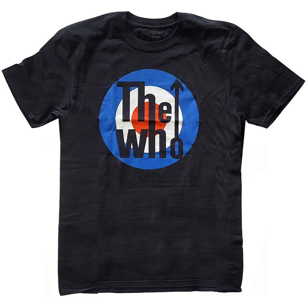 The Who Mod Target Roundal Logo T Shirt Black