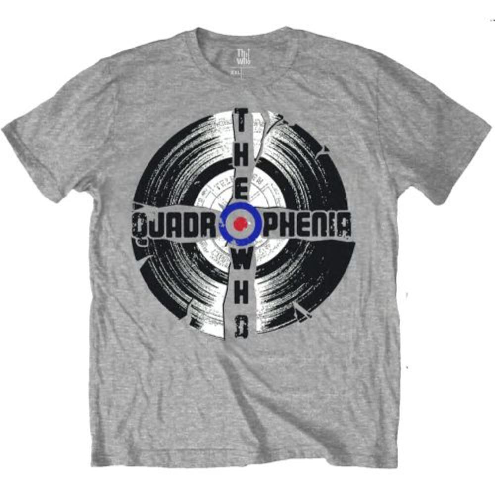 The Who Quadrophenia Broken Record T Shirt Grey