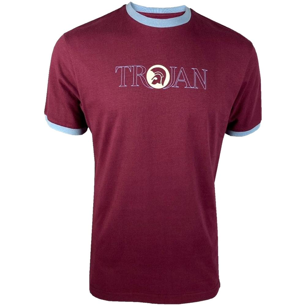 Trojan Records Outline Print Logo T-Shirt Port