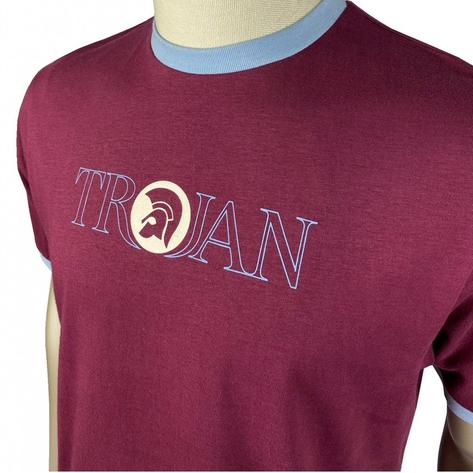 Trojan Records Outline Print Logo T-Shirt Port Thumbnail 2