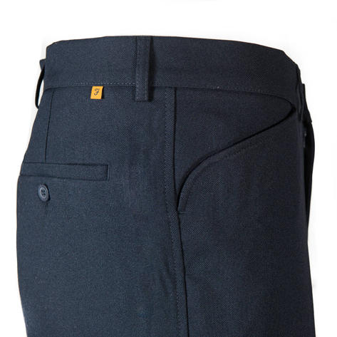 Farah Classic Frog Mouth Pocket Trouser Slacks Navy Thumbnail 1