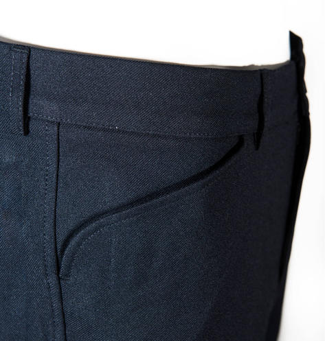 Farah Classic Frog Mouth Pocket Trouser Slacks Navy Thumbnail 3