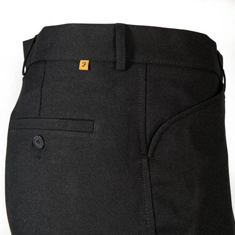 Farah Classic Frog Mouth Pocket Trouser Slacks Black Thumbnail 1