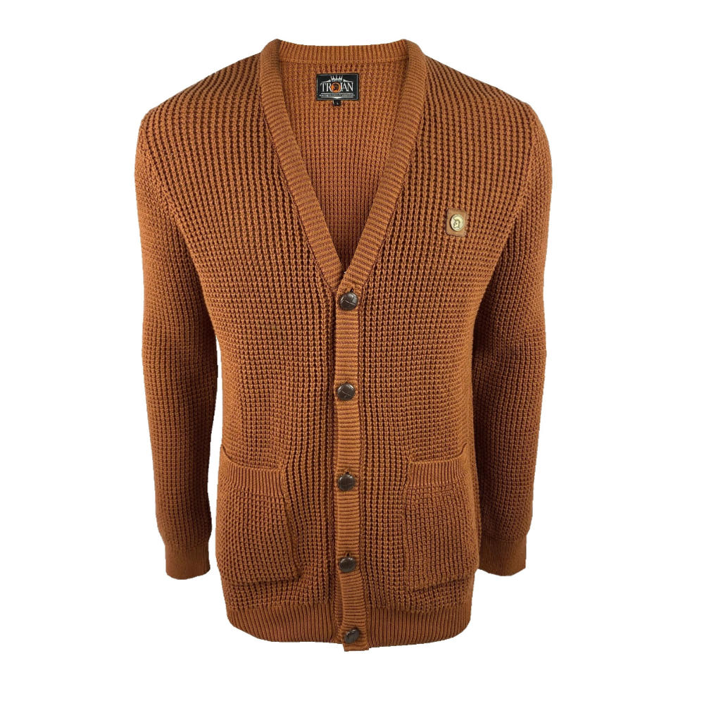 tan knit cardigan