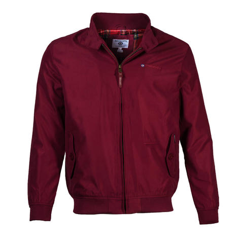 Lambretta Shower Resistant Harrington Jacket Burgundy Thumbnail 1