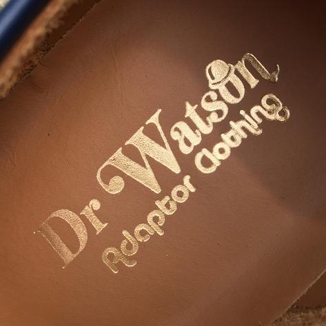 Dr Watson x Adaptor Handmade Leather / Suede Brick Lane Shoe Chestnut Thumbnail 2