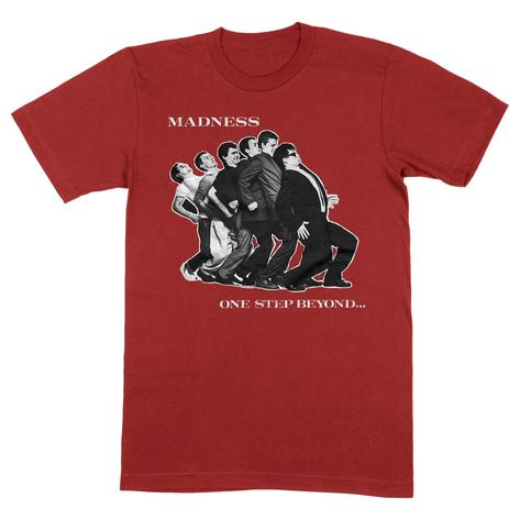 Official Madness One Step Beyond Album T-Shirt Red Thumbnail 1