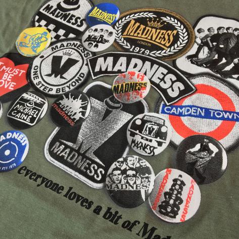 Official Madness Badges and Patches T-Shirt Green Thumbnail 2