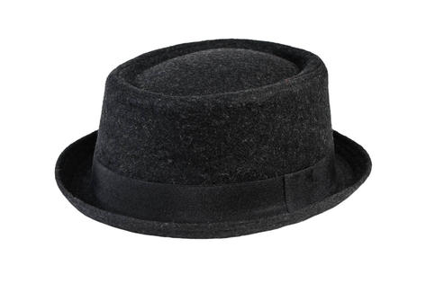 Heritage Rude Boy Narrow Brim Felt Trilby Pork Pie Hat Grey Thumbnail 2