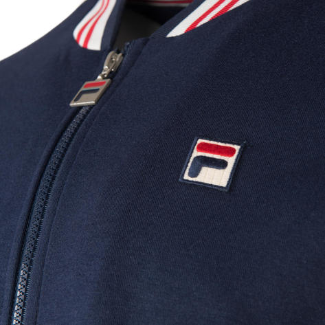 Fila Settanta Baseball Track Jacket Tracky Navy Thumbnail 2