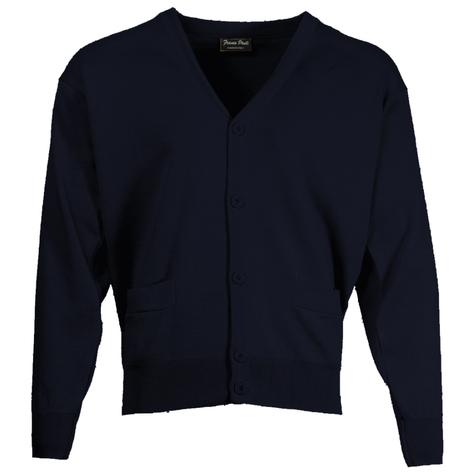 Franco Ponti Made in Italy Merino Wool Button-Thru CARDIGAN Navy Thumbnail 1