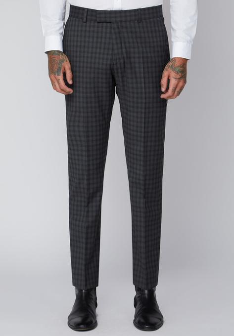 Gibson London Grey Check Trousers Thumbnail 2
