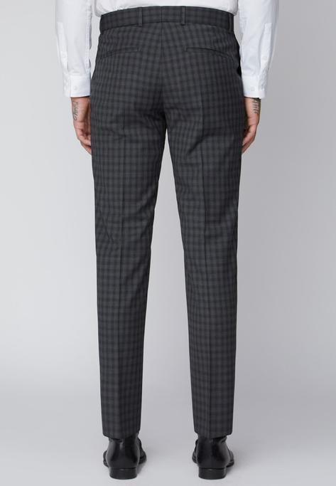 Gibson London Grey Check Trousers Thumbnail 3