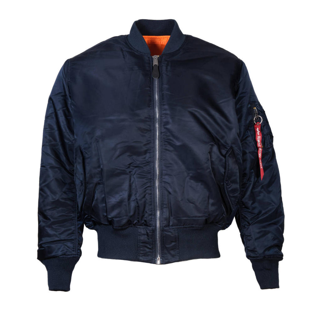 Alpha Industries MA-1 MA1 Flight Jacket Rep Blue