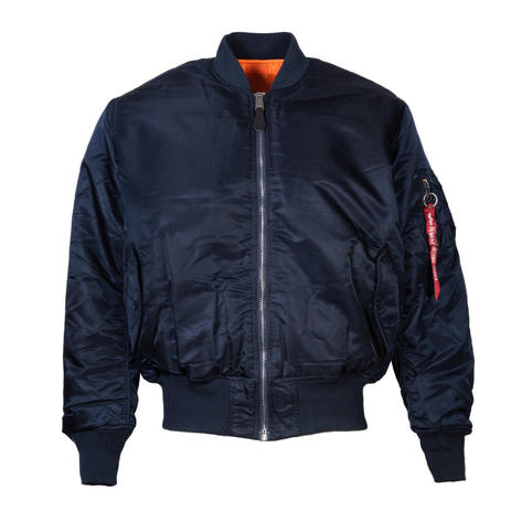 Alpha Industries MA-1 MA1 Flight Jacket Rep Blue Thumbnail 1