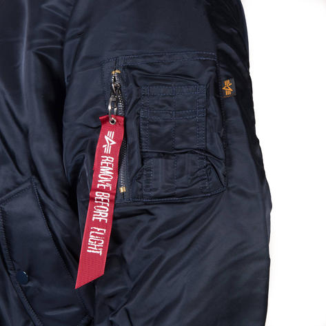 Alpha Industries MA-1 MA1 Flight Jacket Rep Blue Thumbnail 2
