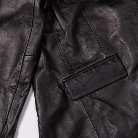 Adaptor Clothing Buttersoft Leather 3 Button SB Jacket Black Thumbnail 5