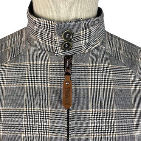 Trojan Records Prince Of Wales Check Harrington Jacket Thumbnail 2