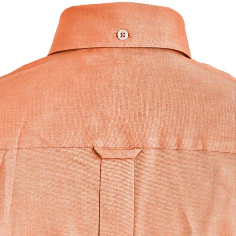 Adaptor Clothing Oxford Long Sleeve Button Down Shirt Sherbet Orange Thumbnail 4