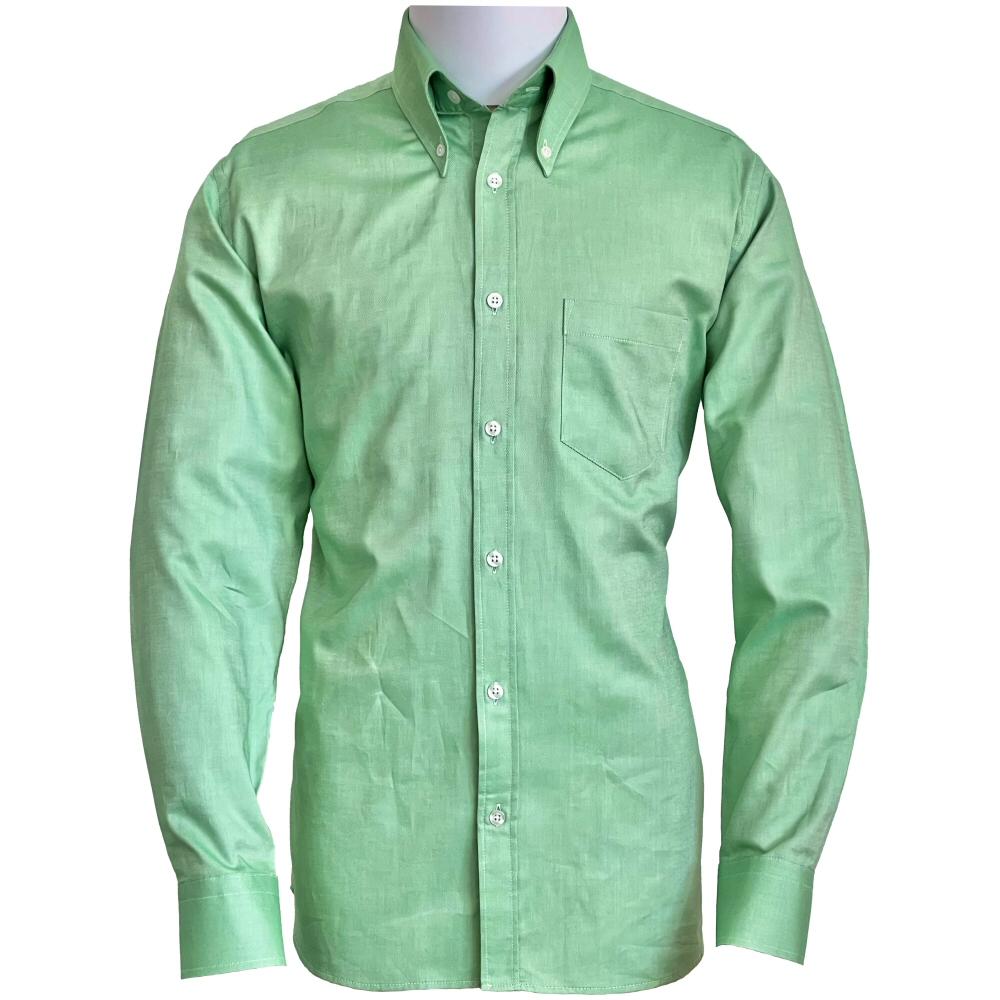 Adaptor Clothing Oxford Long Sleeve Button Down Shirt Sour Green