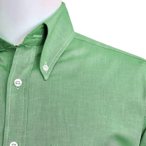 Adaptor Clothing Oxford Long Sleeve Button Down Shirt Sour Green Thumbnail 3