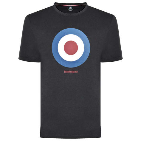 Lambretta Mod Target T-Shirt Black Thumbnail 1