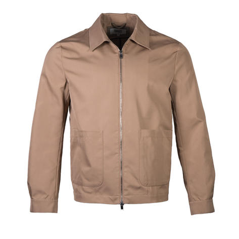 Guards London Check Lined Workwear Harrington Stone