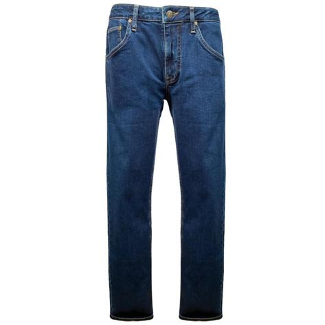 Trojan Records Zip Fly Washed Blue Denim Jeans