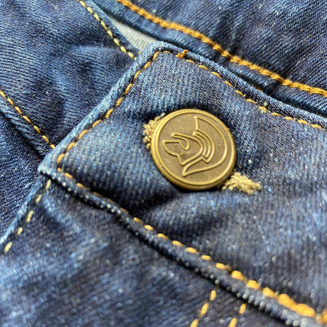 Trojan Records Zip Fly Washed Blue Denim Jeans Thumbnail 4