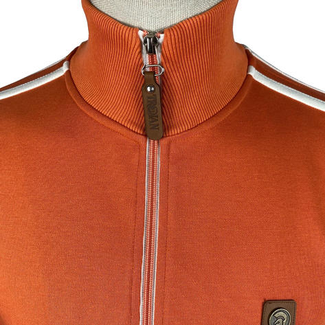 Trojan Records Plain Twin Shoulder Stripe Track Top Orange Thumbnail 2