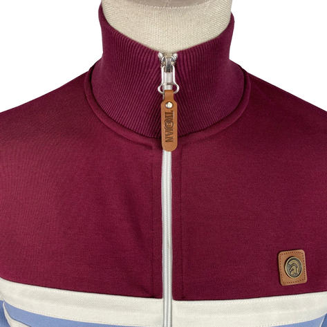 Trojan Records Panel Chest Stripe Track Top Sky Thumbnail 3