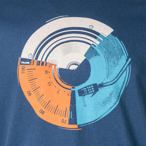 Ben Sherman Music Mash Turntable T-Shirt Blue Thumbnail 2