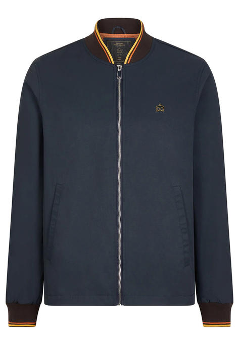 Merc London Cotton / Nylon Mix Monkey Jacket Navy Blue