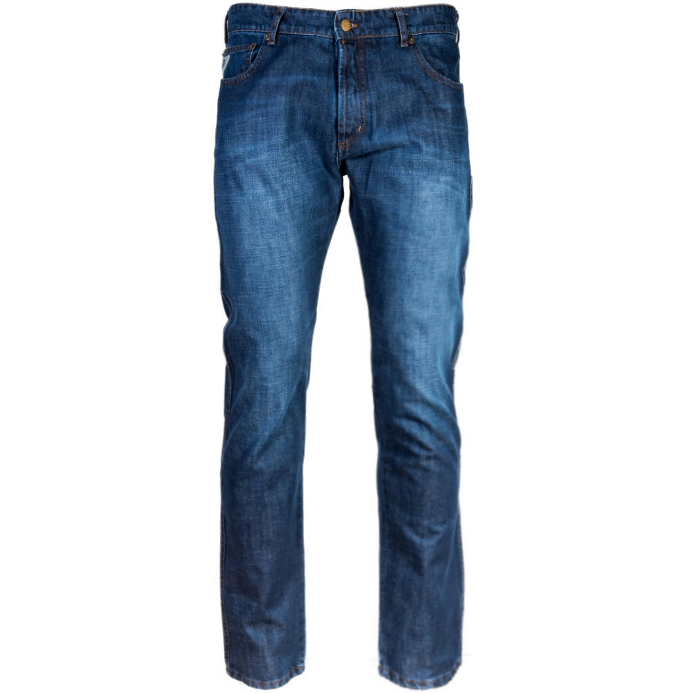 Lois Slim Fit Button Fly Washed Blue Denim Jeans | Adaptor Clothing