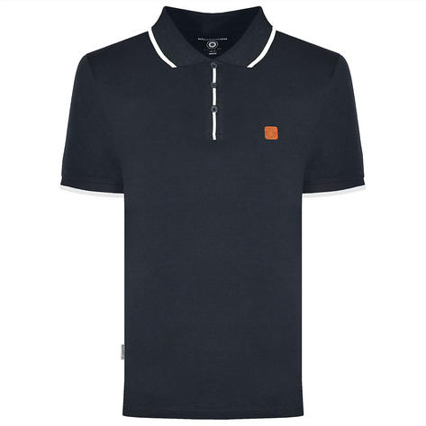 Lambretta Tipped Dress Polo Shirt Navy