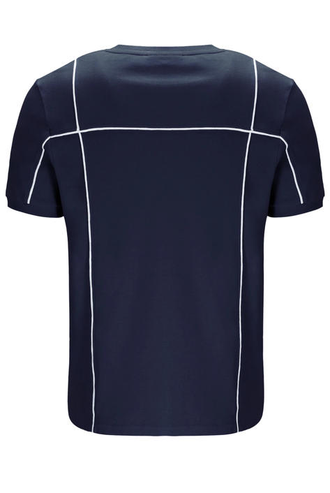 Fila Terrinda Contrast Piping T Shirt Navy / White Thumbnail 2