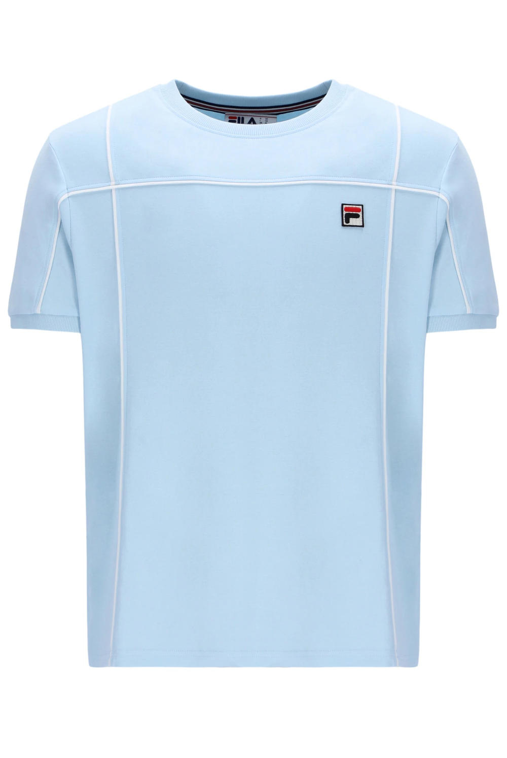 Fila Terrinda Contrast Piping T Shirt Sky Blue / White