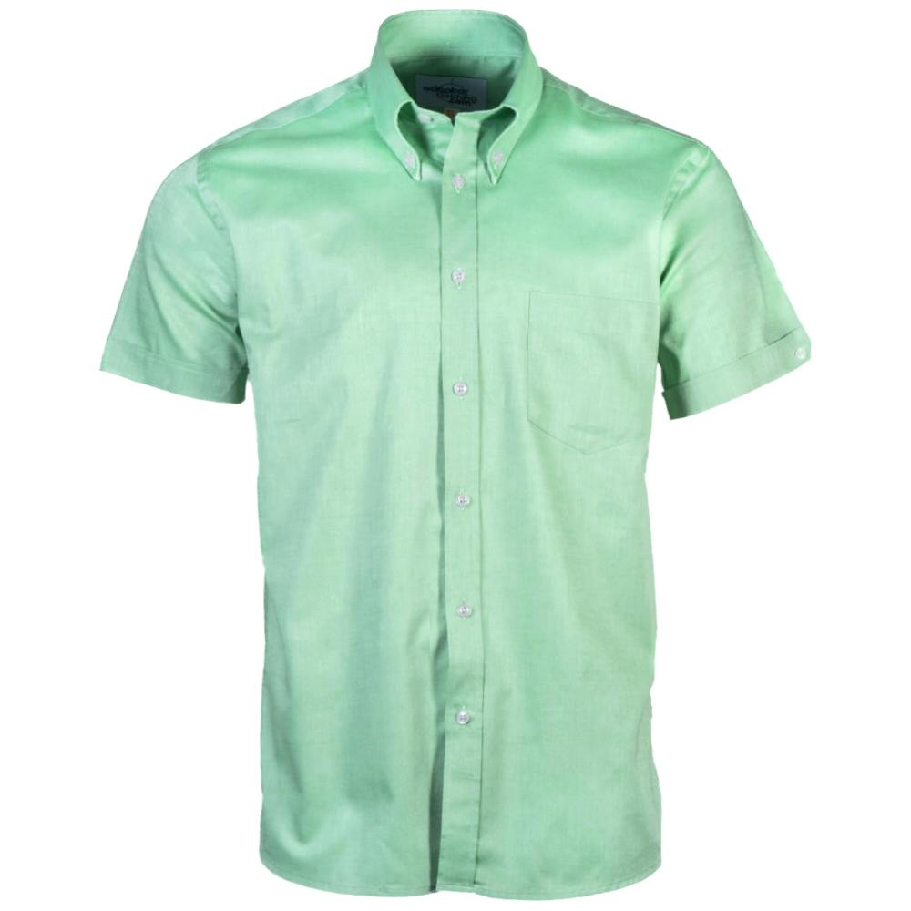 Adaptor Clothing Oxford Short Sleeve Button Down Shirt Sour Green