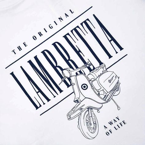 Lambretta Li125 Li150 Scooter Artwork T-Shirt White Thumbnail 2