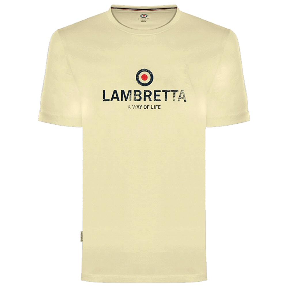 Lambretta Distressed Way of Life Logo T-Shirt Sand