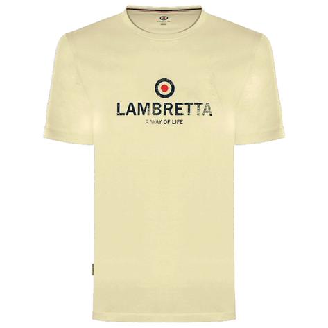 Lambretta Distressed Way of Life Logo T-Shirt Sand