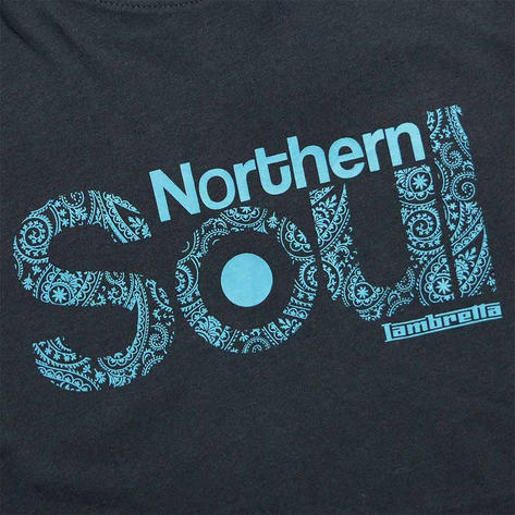 Lambretta Paisley Northern Soul Target T-Shirt Navy Thumbnail 2