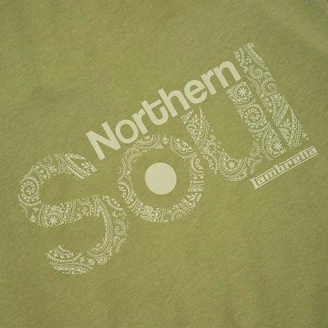 Lambretta Paisley Northern Soul Target T-Shirt Olive Thumbnail 2