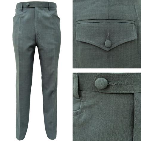 Adaptor Clothing Mod 3 Button Texture Plain Suit GUNMETAL Grey Thumbnail 3