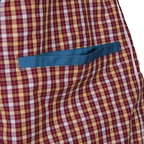 Ben Sherman House Check Lined Harrington Jacket Wedgewood Blue Thumbnail 4