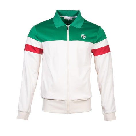 Sergio Tacchini Tomme Track Top White / Green Thumbnail 1